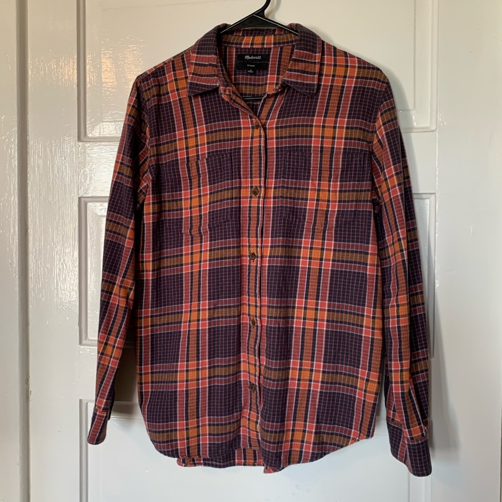 Madewell Flannel Classic Ex-Boyfriend Shirt in Edith Plaid - Picture 8 of 9